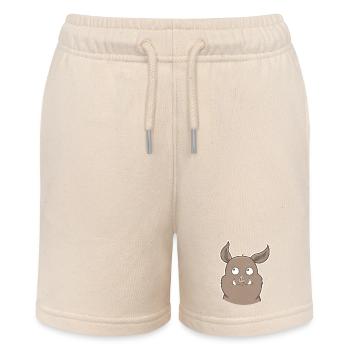 Wild boar - Stanley/Stella MINI BOLTER Organic Teen Jogging Shorts - soft Ecru - Front