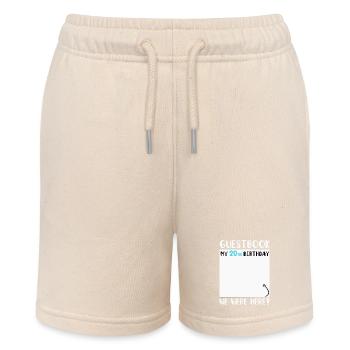 20th Birthday - Stanley/Stella MINI BOLTER Organic Teen Jogging Shorts - soft Ecru - Front