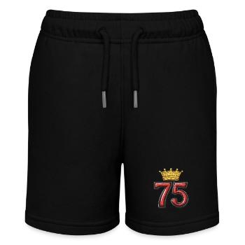75 Number Krone - Stanley/Stella MINI BOLTER Organic Teen Jogging Shorts - black - Front