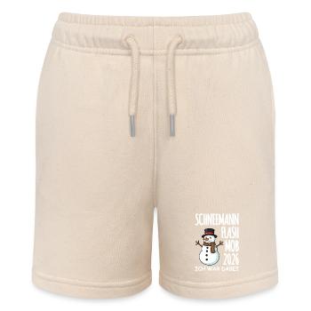 Snowman flash mob - Stanley/Stella MINI BOLTER Organic Teen Jogging Shorts - soft Ecru - Front