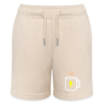 Kaffeebecher Energie Blitz - Stanley/Stella Teenager Bio-Joggingshorts MINI BOLTER - Natur - Vorne