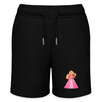 Prinzessin in einem rosa Kleid - Stanley/Stella Teenager Bio-Joggingshorts MINI BOLTER - Schwarz - Vorne