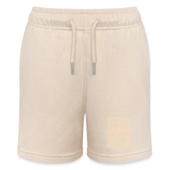 Mürrischer alter Mann macht es richtig - Stanley/Stella Teenager Bio-Joggingshorts MINI BOLTER - Natur - Vorne