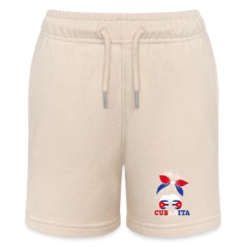 Cuba Pride & Home - Design du drapeau de Cuba - Short bio MINI BOLTER Stanley/Stella Ado - écru doux - Devant