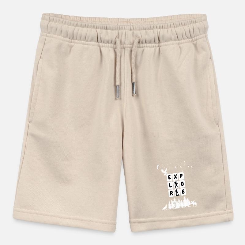 Explore Camping Graphic Stanley/Stella MINI BOLTER Organic Teen Jogging Shorts