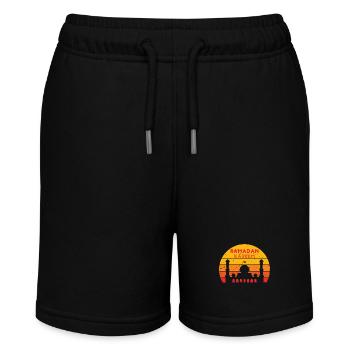 Ramadan Kareem Sunset Colors - Stanley/Stella Teenager Bio-Joggingshorts MINI BOLTER - Schwarz - Vorne