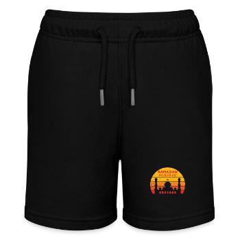 Ramadan Mubarak Sunset Colors - Stanley/Stella Teenager Bio-Joggingshorts MINI BOLTER - Schwarz - Vorne
