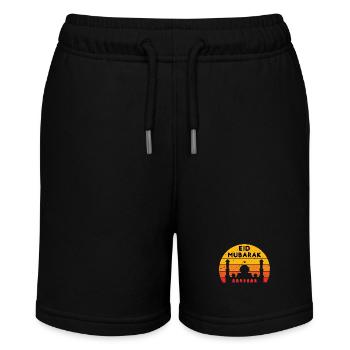 Ramadan Eid Mubarak Sunset - Stanley/Stella Teenager Bio-Joggingshorts MINI BOLTER - Schwarz - Vorne