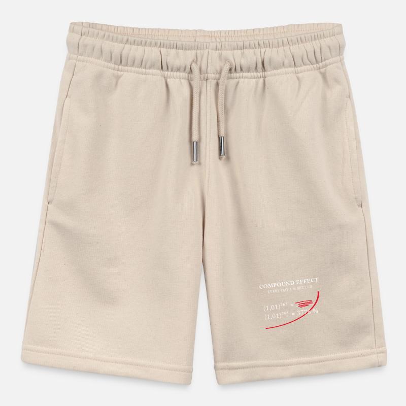 Compound Effect – 1% better every day Stanley/Stella MINI BOLTER Organic Teen Jogging Shorts