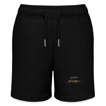 Happy Ramadan Golden - Stanley/Stella Teenager Bio-Joggingshorts MINI BOLTER - Schwarz - Vorne
