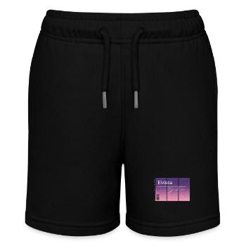 Eivissa, Ibiza, my love. Andenken MIT GPS Daten - Stanley/Stella Teenager Bio-Joggingshorts MINI BOLTER - Schwarz - Vorne