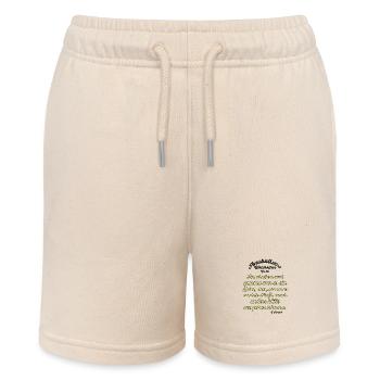 Fussballer Weisheit 10 - Stanley/Stella Teenager Bio-Joggingshorts MINI BOLTER - Natur - Vorne