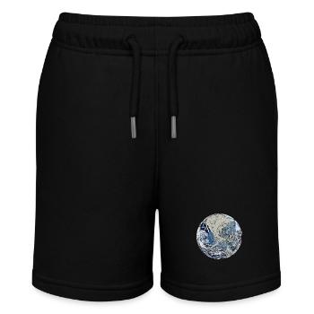 planet erde - Stanley/Stella Teenager Bio-Joggingshorts MINI BOLTER - Schwarz - Vorne
