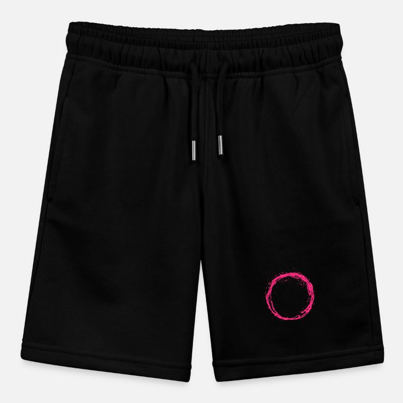 Circle pink Stanley/Stella MINI BOLTER Organic Teen Jogging Shorts