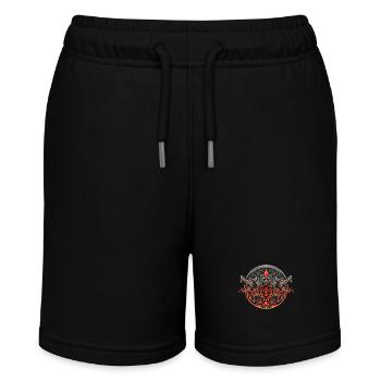 Wolf Head Cerberus Mythical Greek Creatures - Stanley/Stella MINI BOLTER Organic Teen Jogging Shorts - black - Front