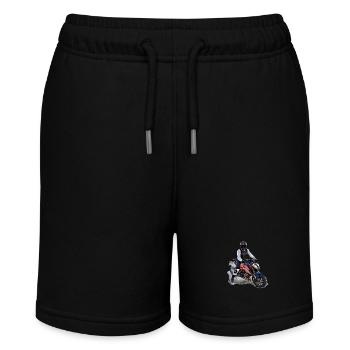 Poster Motorradfahrer - Stanley/Stella Teenager Bio-Joggingshorts MINI BOLTER - Schwarz - Vorne