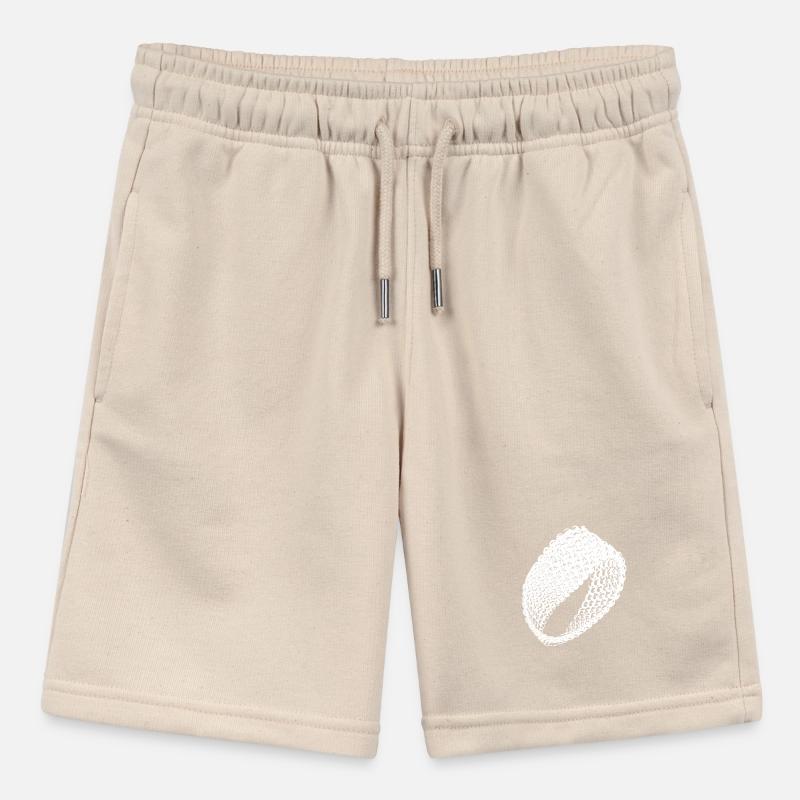 Geometric vintage Möbius loop flat surface Stanley/Stella MINI BOLTER Organic Teen Jogging Shorts
