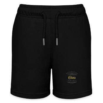 Ciao kakao lustiger Spruch für Schokoladen Fans - Stanley/Stella Teenager Bio-Joggingshorts MINI BOLTER - Schwarz - Vorne