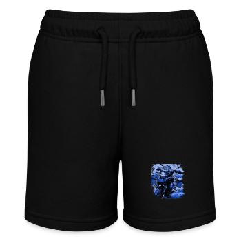Motorrad GS black blau - Stanley/Stella Teenager Bio-Joggingshorts MINI BOLTER - Schwarz - Vorne