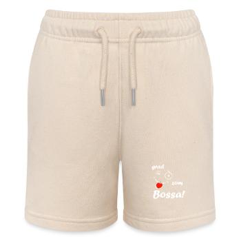 Grad zom Bossa! - white - Stanley/Stella Teenager Bio-Joggingshorts MINI BOLTER - Natur - Vorne