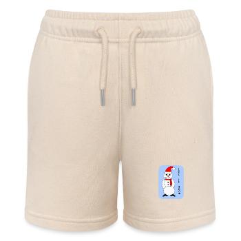 Let it snow - Stanley/Stella MINI BOLTER Organic Teen Jogging Shorts - soft Ecru - Front