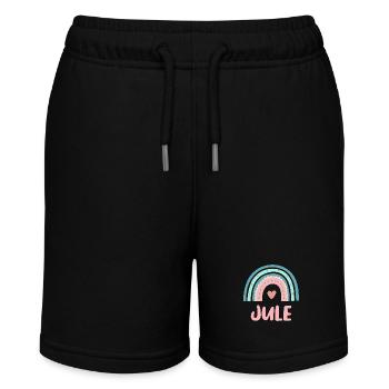 Jule Name Rainbow Baby - Stanley/Stella MINI BOLTER Organic Teen Jogging Shorts - black - Front