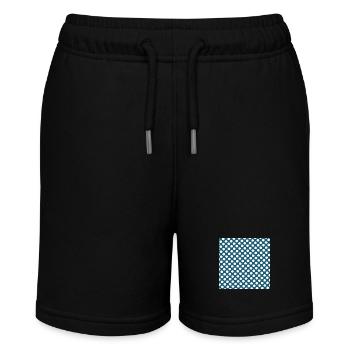 Polka point bleu fond motif bleu blanc - Short bio MINI BOLTER Stanley/Stella Ado - noir - Devant