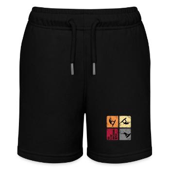 Wakeboarding Wakeboarder Wakestyle Retro Wakemaster - Stanley/Stella MINI BOLTER Organic Teen Jogging Shorts - black - Front