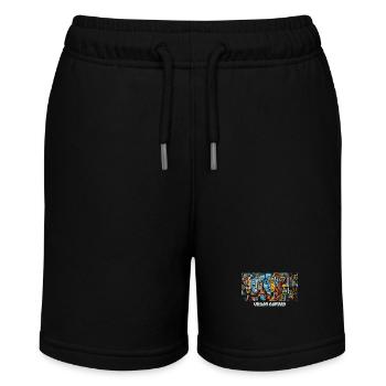 Urban Canvas - Kunst des Kubismus - Stanley/Stella Teenager Bio-Joggingshorts MINI BOLTER - Schwarz - Vorne
