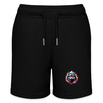 Wolf Tattoo - Stanley/Stella MINI BOLTER Organic Teen Jogging Shorts - black - Front