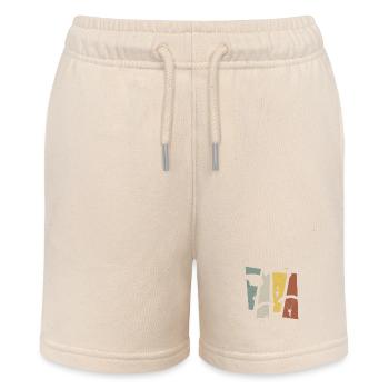 Vintage Retro Parachute - Stanley/Stella MINI BOLTER Organic Teen Jogging Shorts - soft Ecru - Front