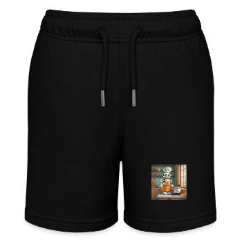mignon petit robot vintage futuriste orange - Short bio MINI BOLTER Stanley/Stella Ado - noir - Devant