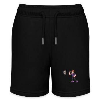 Dart-Spieler - Stanley/Stella Teenager Bio-Joggingshorts MINI BOLTER - Schwarz - Vorne