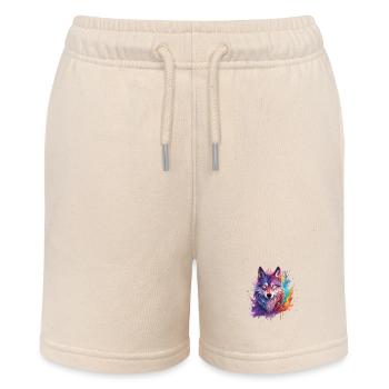 magic wolf - Stanley/Stella Teenager Bio-Joggingshorts MINI BOLTER - Natur - Vorne