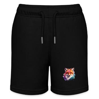 magic fox - Stanley/Stella Teenager Bio-Joggingshorts MINI BOLTER - Schwarz - Vorne