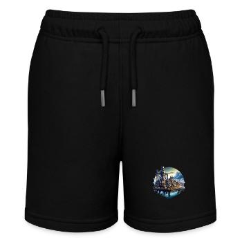 Steampunk City - Stanley/Stella MINI BOLTER Organic Teen Jogging Shorts - black - Front