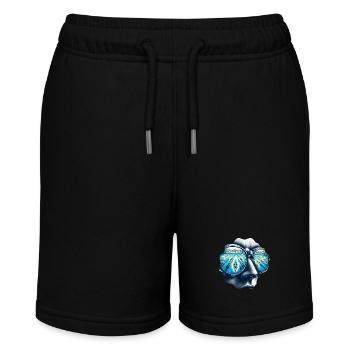 Focus of the Swimming Champion - Stanley/Stella MINI BOLTER Organic Teen Jogging Shorts - black - Front