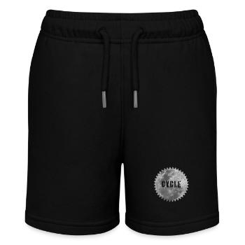 Mond-Radtour - Stanley/Stella Teenager Bio-Joggingshorts MINI BOLTER - Schwarz - Vorne