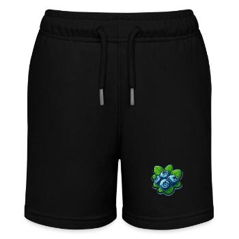 Heidelbeeren Beeren - Stanley/Stella Teenager Bio-Joggingshorts MINI BOLTER - Schwarz - Vorne