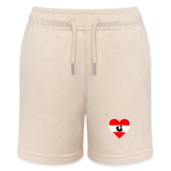 A heart from Austria - Stanley/Stella MINI BOLTER Organic Teen Jogging Shorts - soft Ecru - Front