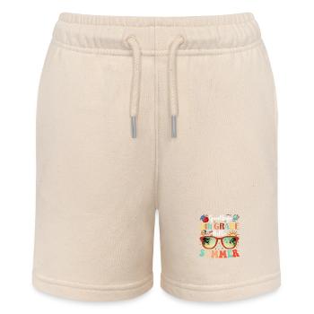Teacher Student Goodbye 6th Grade Hello Summer - Stanley/Stella MINI BOLTER Organic Teen Jogging Shorts - soft Ecru - Front