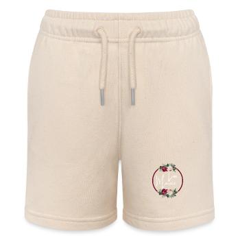 Das geblümte Braut-T-Shirt - Stanley/Stella Teenager Bio-Joggingshorts MINI BOLTER - Natur - Vorne