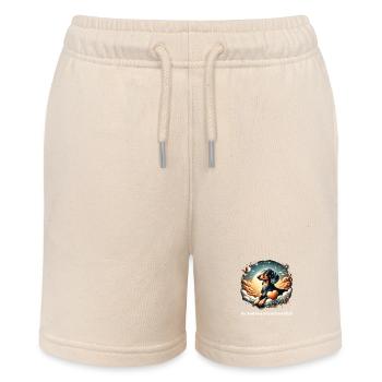 Regenbogenbrücke Dachshund - Stanley/Stella Teenager Bio-Joggingshorts MINI BOLTER - Natur - Vorne
