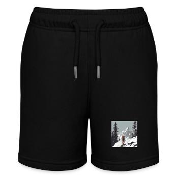Bergsteigen - Stanley/Stella Teenager Bio-Joggingshorts MINI BOLTER - Schwarz - Vorne
