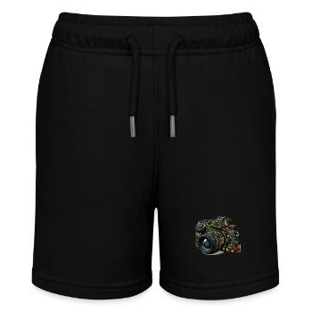 Naturdesign Kamera - Stanley/Stella Teenager Bio-Joggingshorts MINI BOLTER - Schwarz - Vorne