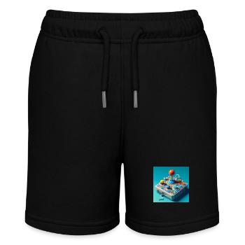 Joystick 8 - Stanley/Stella Teenager Bio-Joggingshorts MINI BOLTER - Schwarz - Vorne