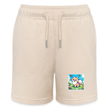 Pixel-Pom - Stanley/Stella Teenager Bio-Joggingshorts MINI BOLTER - Natur - Vorne
