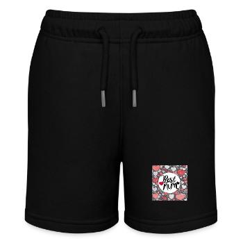 Best Mum - Stanley/Stella Teenager Bio-Joggingshorts MINI BOLTER - Schwarz - Vorne