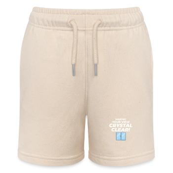 Verglaser Fenster Glasbeschlag Monteur Glasarbeiten - Stanley/Stella Teenager Bio-Joggingshorts MINI BOLTER - Natur - Vorne