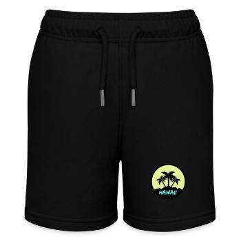 Hawaiian Palms - Stanley/Stella MINI BOLTER Organic Teen Jogging Shorts - black - Front